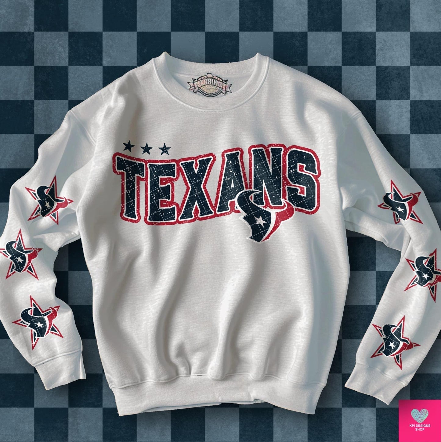 Football Team Texans with stars on sleeves DTF