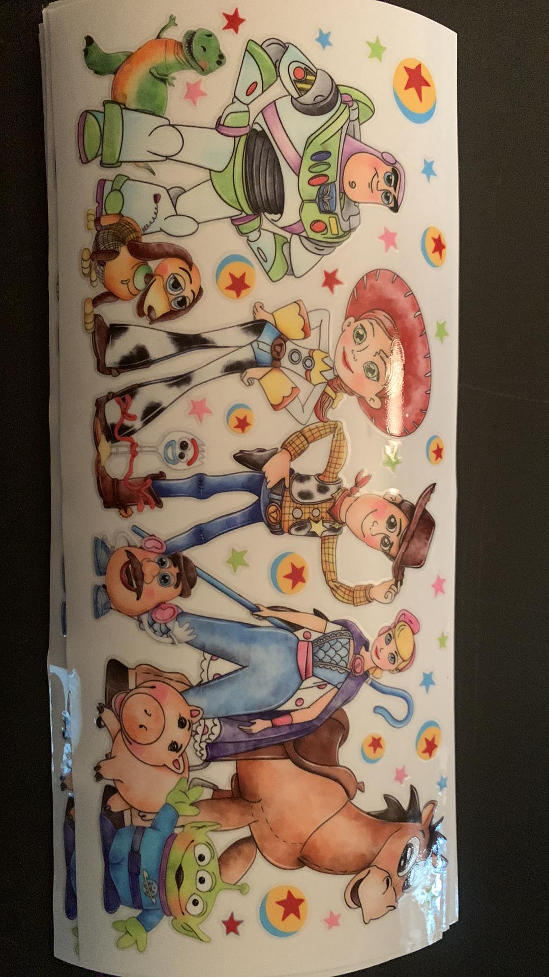 UV DTF Printed Sticker wrap for 16oz Libby glass- toys