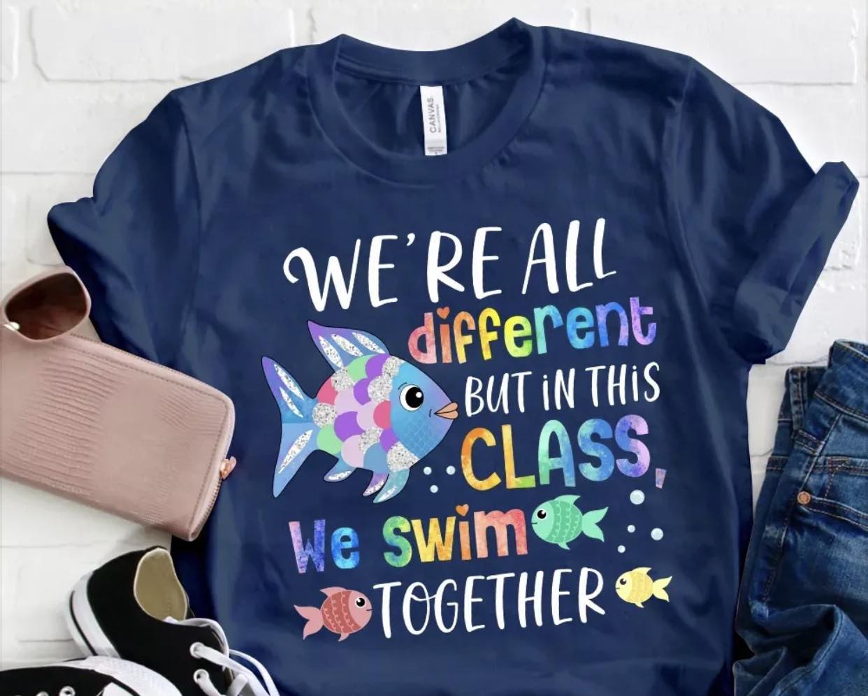We're all different but in this class we all swim together DTF Transfer