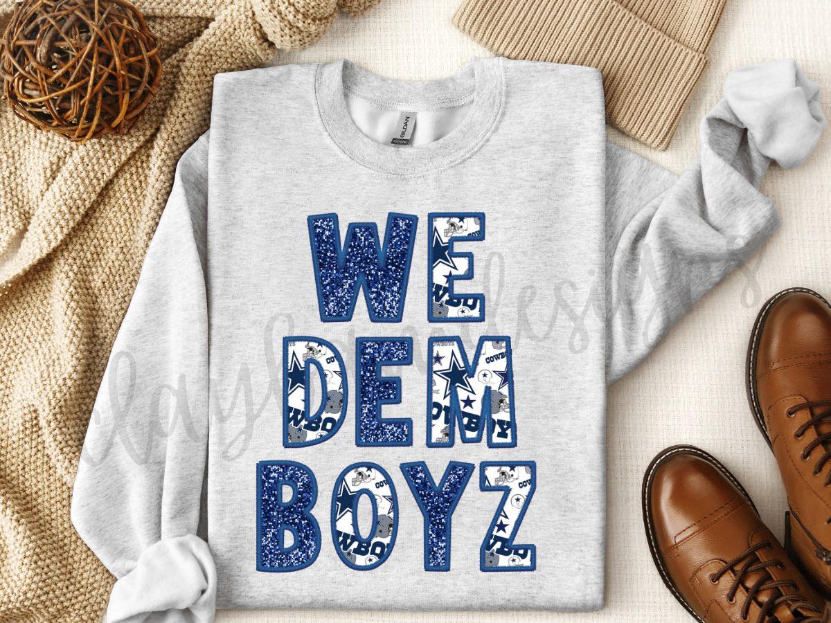 Cowboys We Dem Boys Sequin/Pattern DTF TRANSFER