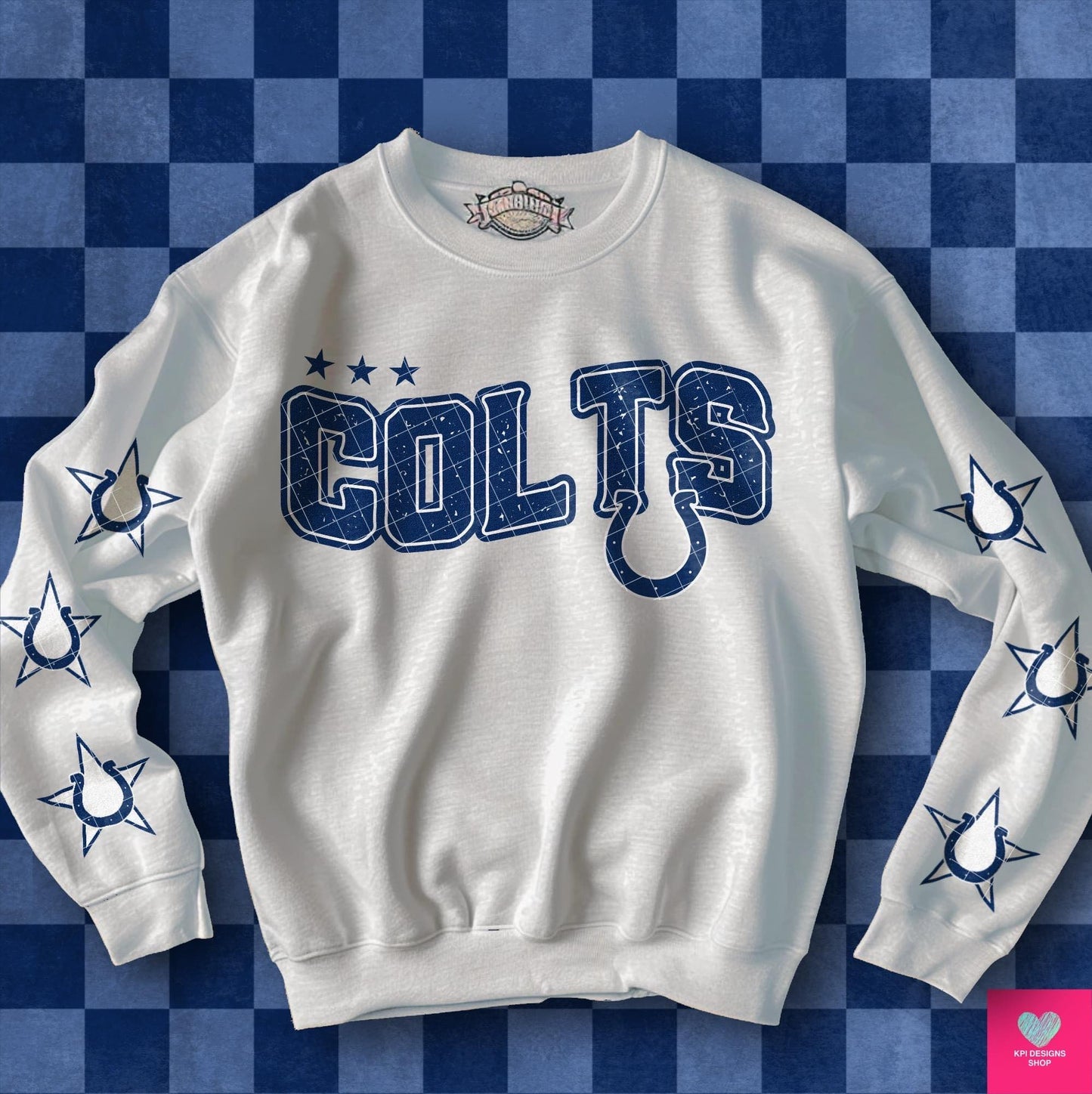 Football Team Colts with stars on sleeves DTF