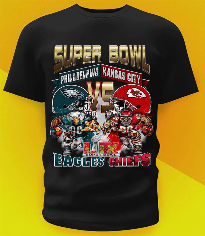 Super Bowl Kansas City 2025 GOLD VER2 TEXT DTF Transfer