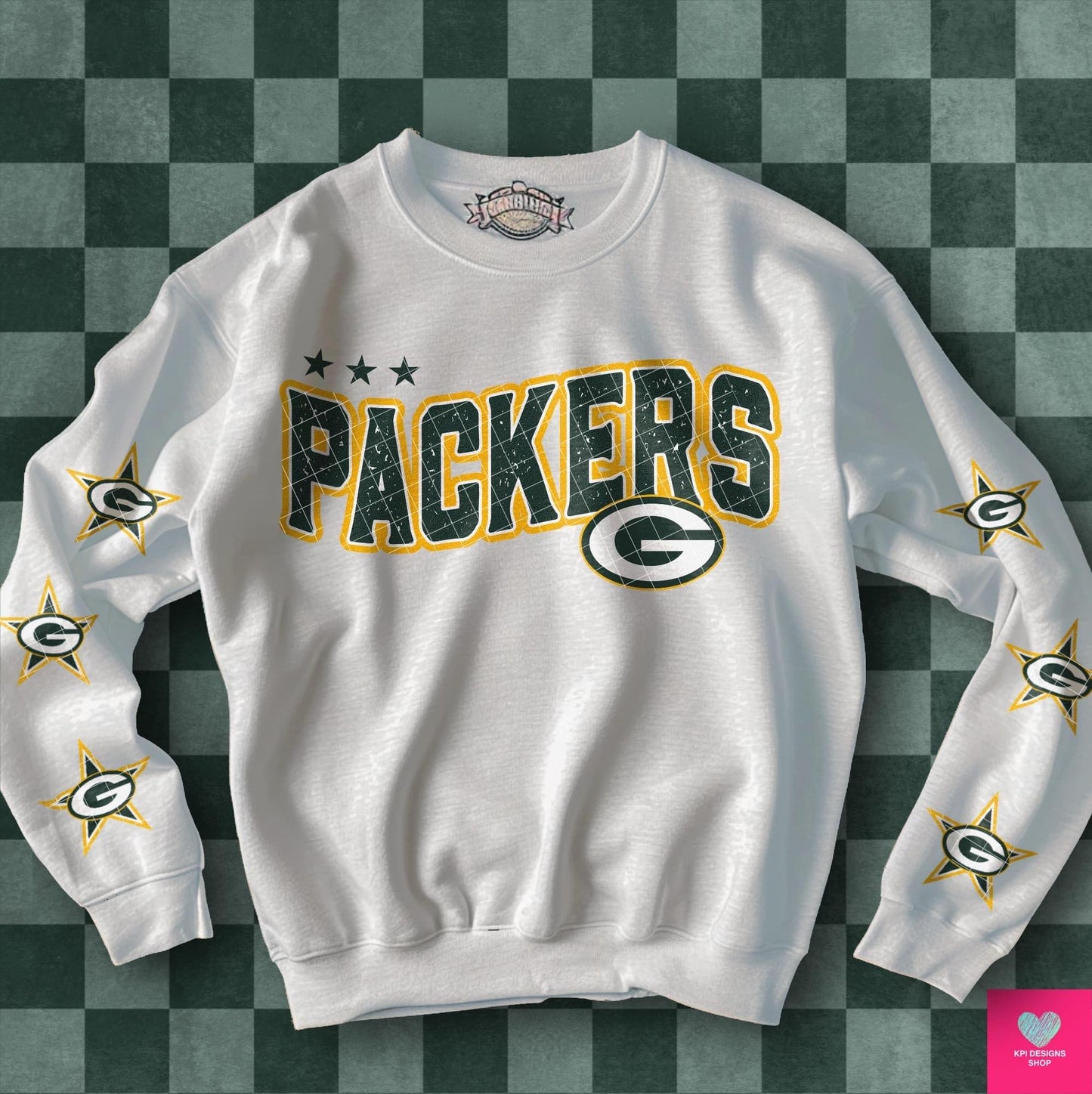 Football Team Packers with stars on sleeves DTF