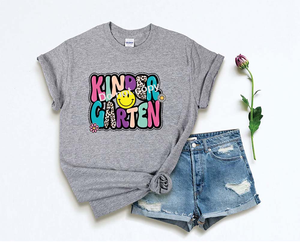 Kindergarten with smiley DTF Transfer
