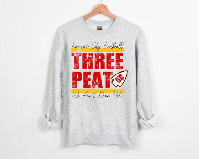 Super Bowl Kansas City 2025 Three Peat we aint done yet DTF Transfer