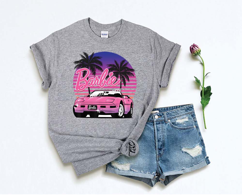 DOLL Beach car DTF TRANSFER