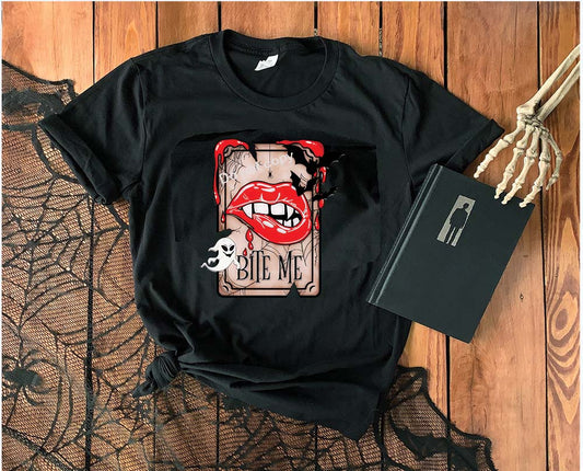 Halloween Bite me DTF Transfer