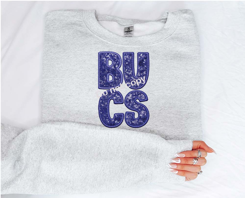 Bucs Faux sequin DTF TRANSFER