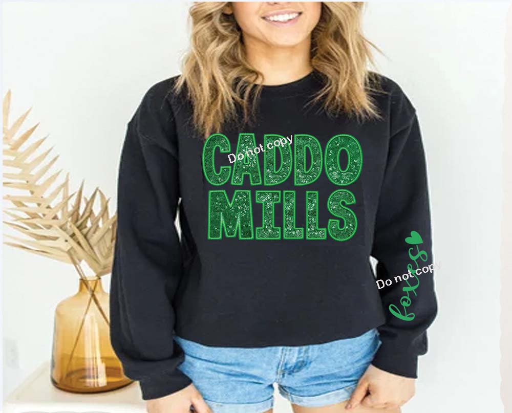 Caddo Mills Faux sequin DTF TRANSFER