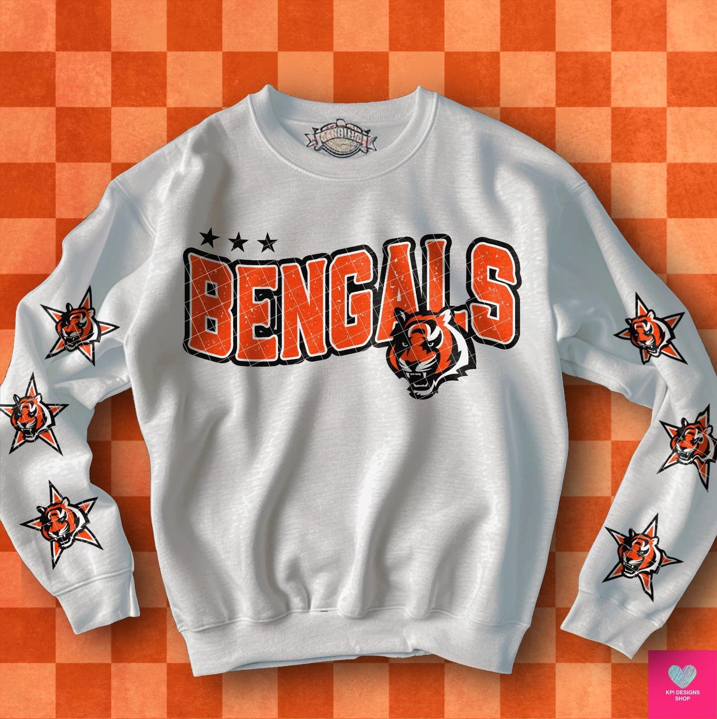 Football TeamBengals with stars on sleeves DTF