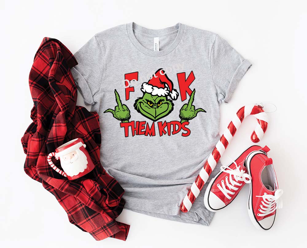 Christmas Fuk the kids DTF Transfer