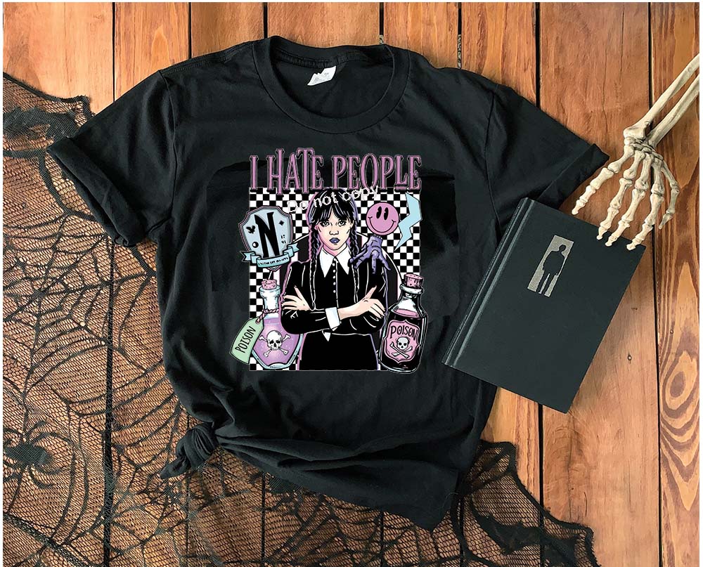 Halloween I hate people DTF Transfer