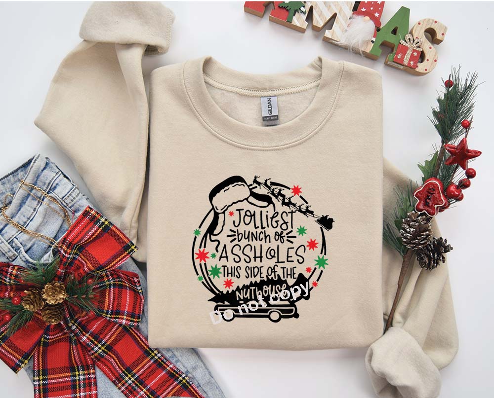 Christmas Jolliest bunch DTF Transfer