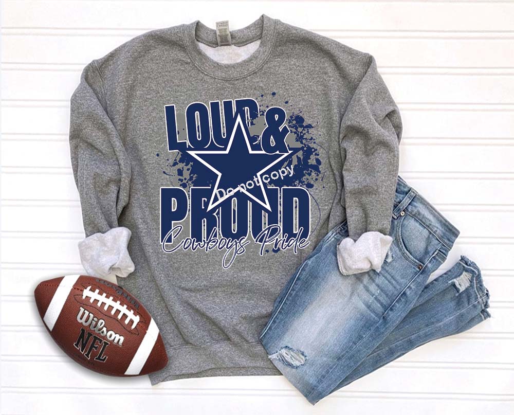 Cowboys Loud and proud DTF TRANSFER