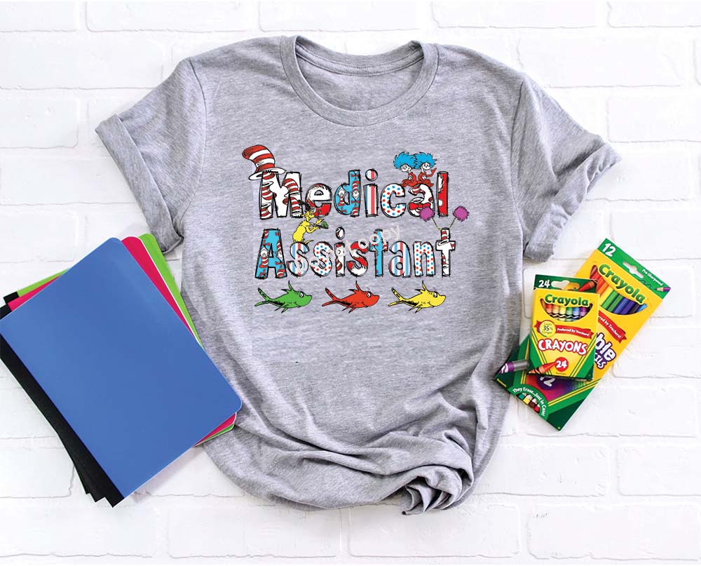 Dr Seuss font Medical Assistant DTF TRANSFER
