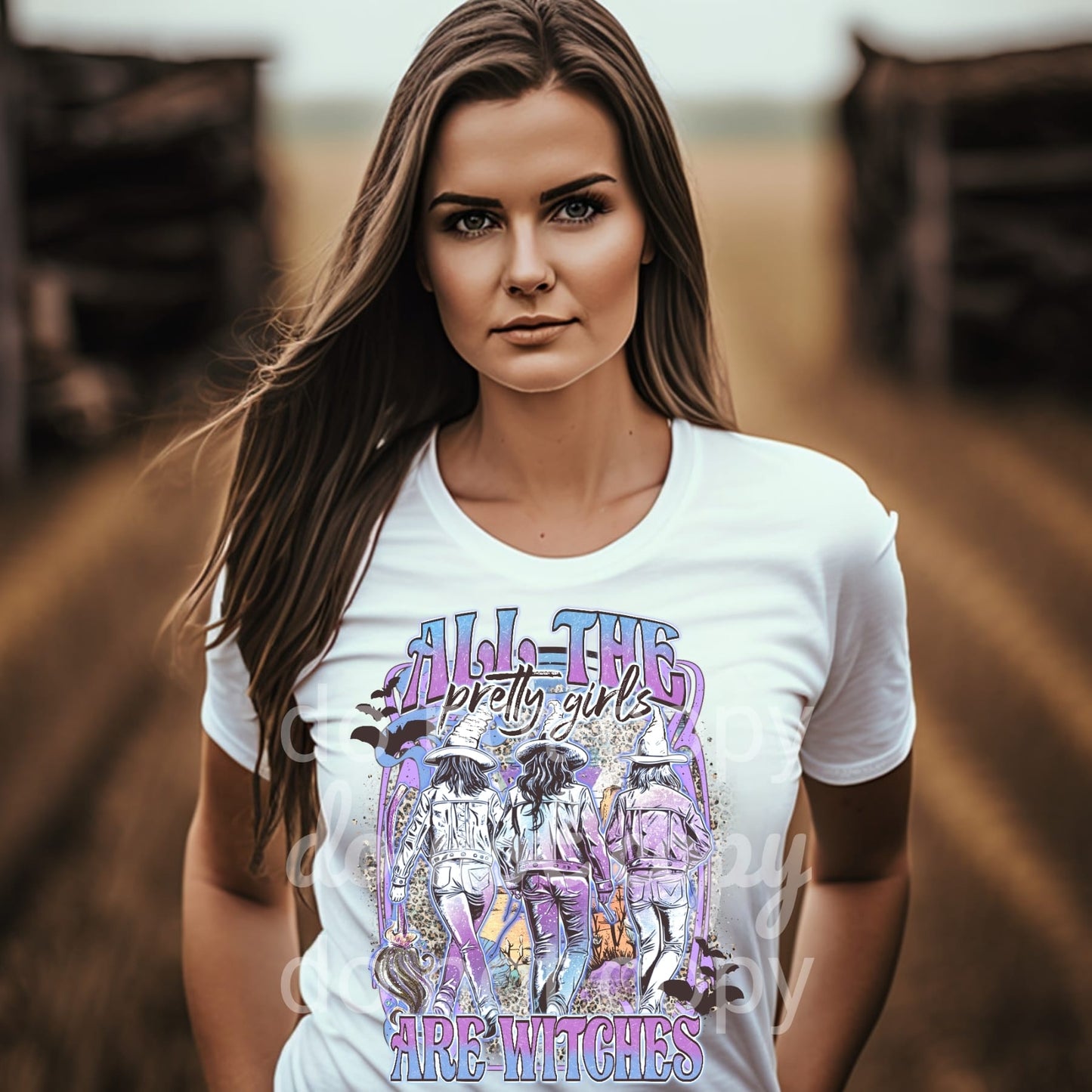 Halloween all the pretty girls are witches DTF Transfer