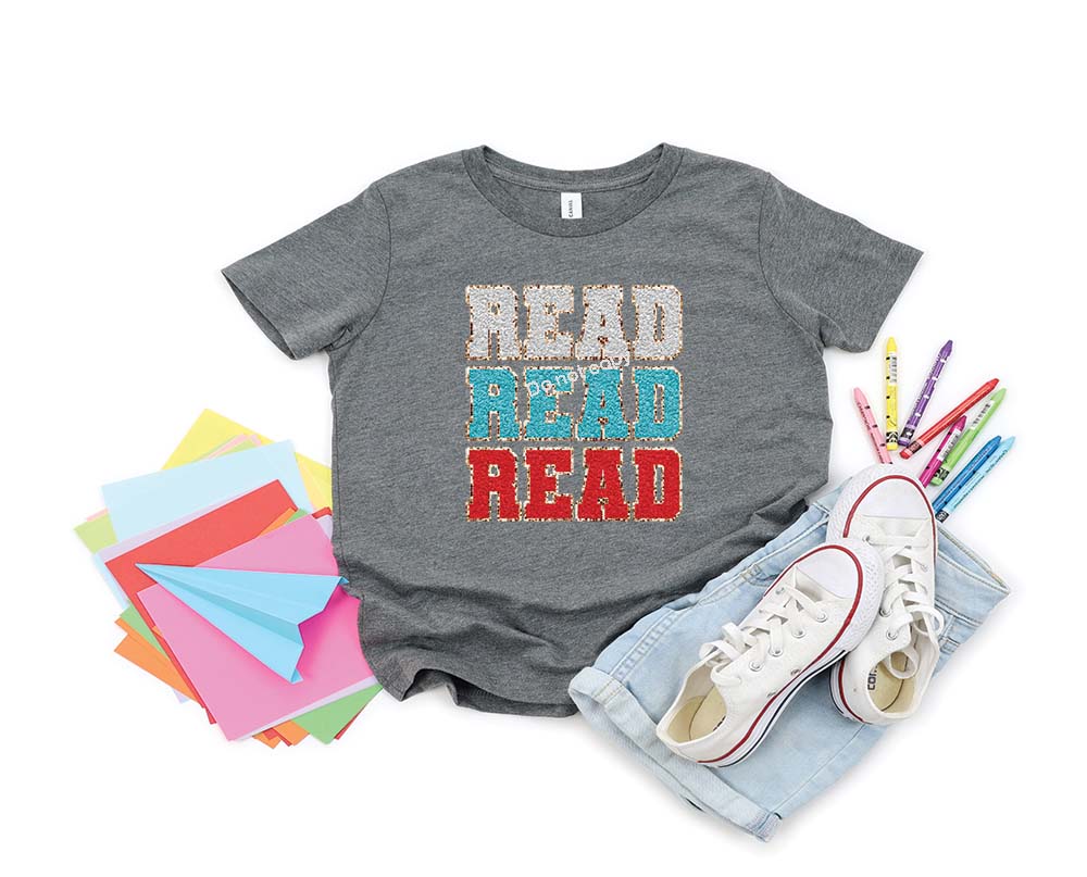 Dr Seuss Read Chenille Stacked DTF TRANSFER