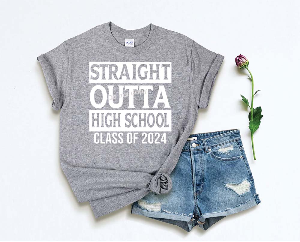 Senior 2024 straight outta high school DTF Transfer