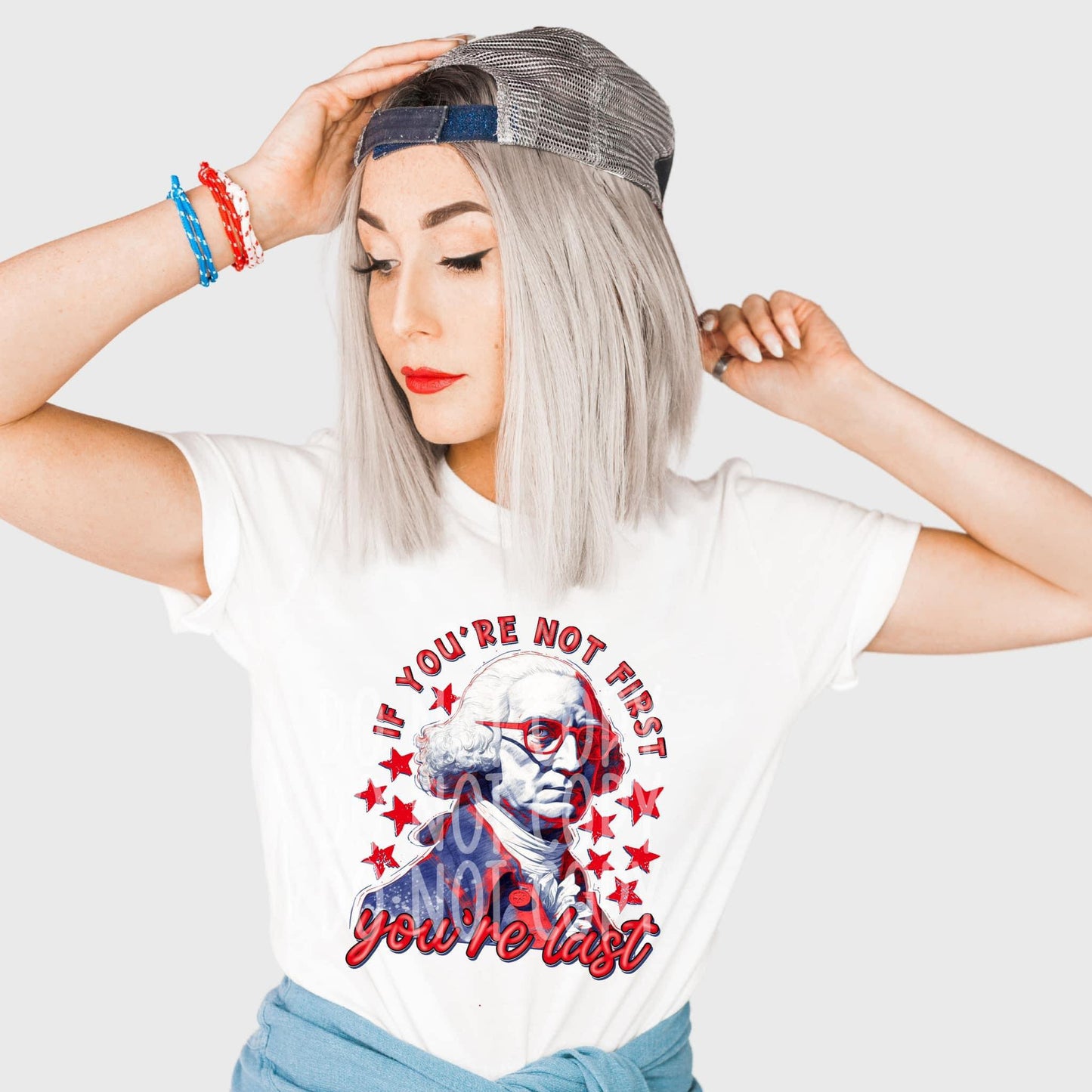 4th of July If youre not first your last DTF Transfer