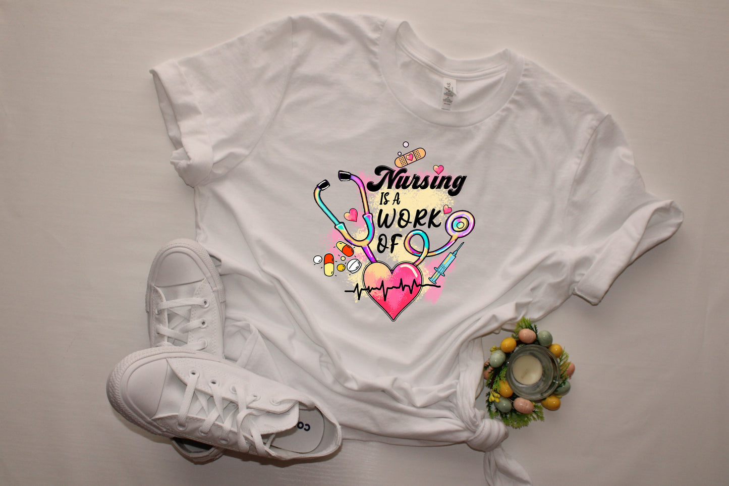 Nurse is a work of heart DTF Transfer