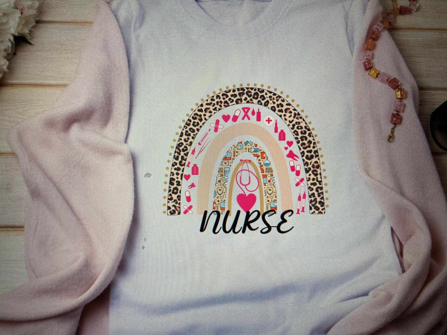 Nurse rainbow DTF Transfer