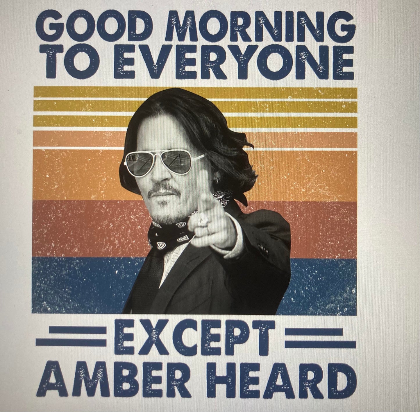 Johnny Depp Good morning except Amber Heard DTF Transfer