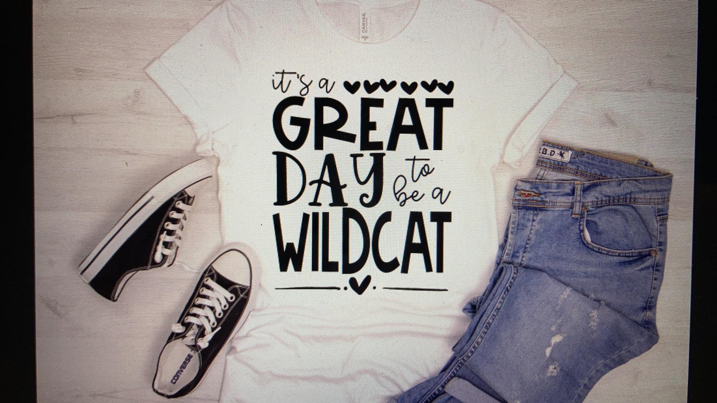 Mascot Its a great day to be a Wildcat DTF Transfer