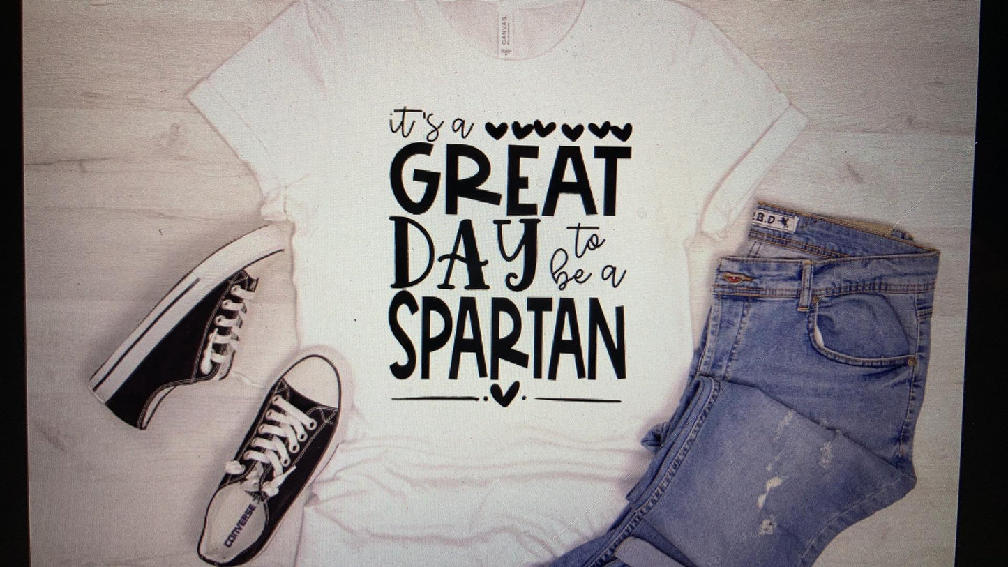 Mascot Its a great day to be a Spartan DTF Transfer