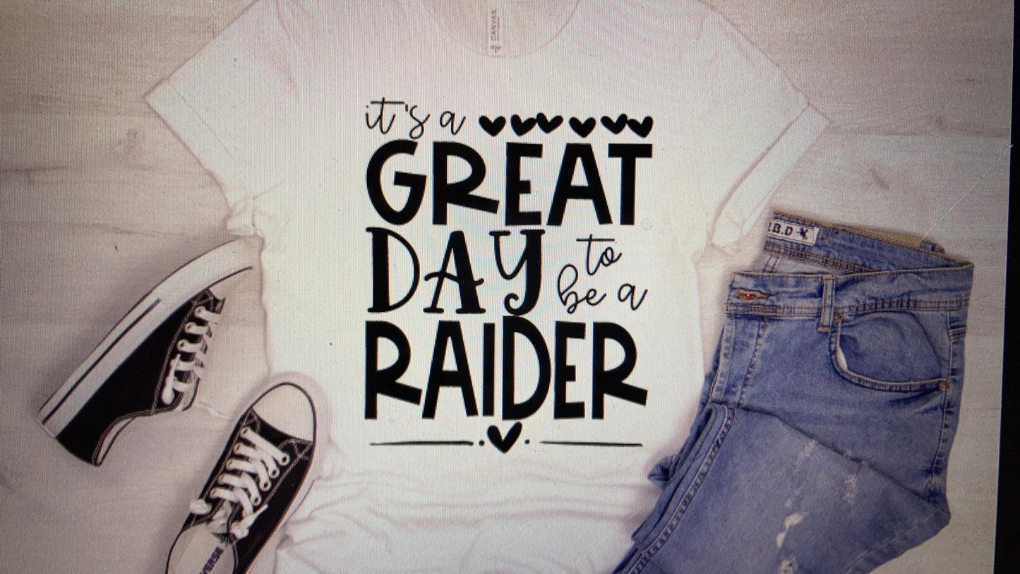 Mascot Its a great day to be a Raider DTF Transfer