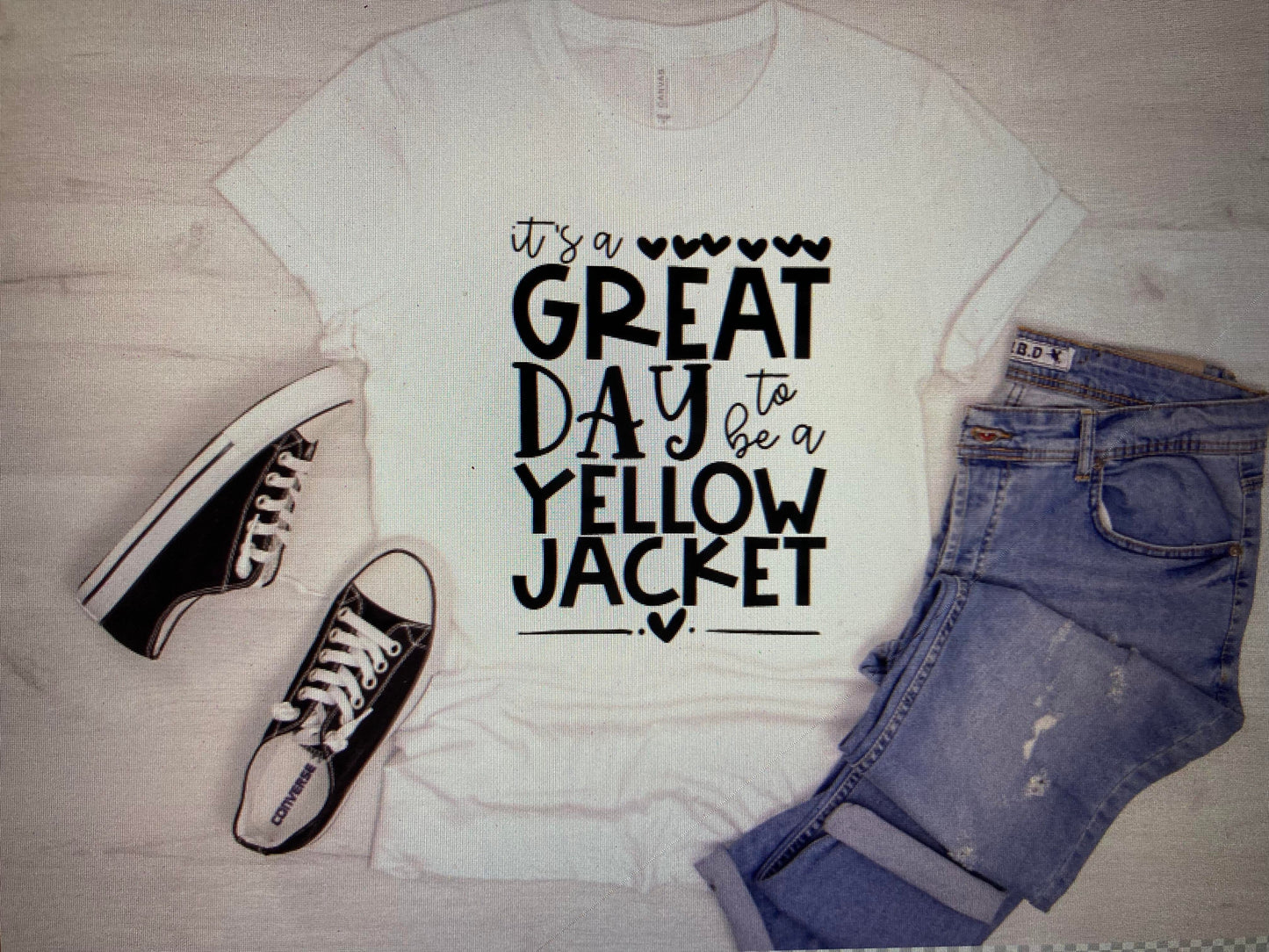 Mascot Its a great day to be a Yellowjacket DTF Transfer