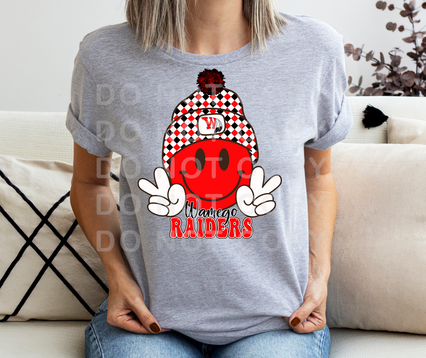 Smiley Wamego Raiders DTF TRANSFER