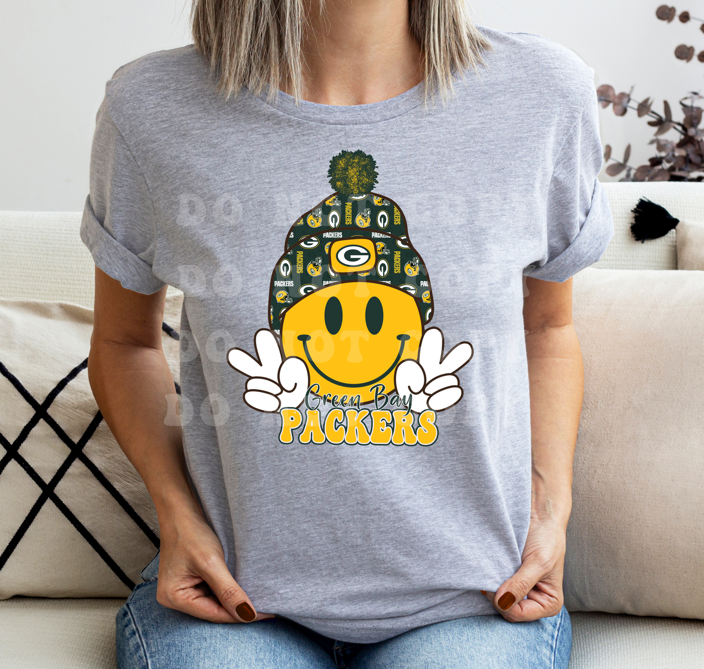 Smiley Packers DTF TRANSFER