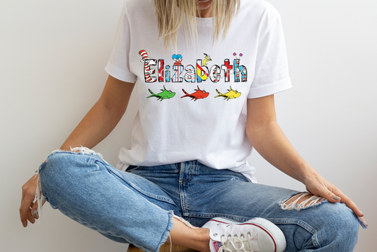Dr Seuss font Elizabeth DTF TRANSFER