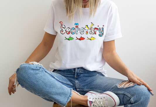 Dr Seuss font Secretary DTF TRANSFER