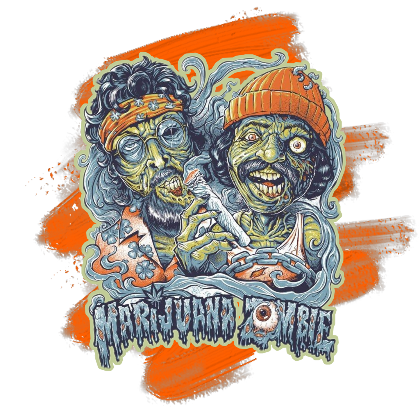 Marijuana Zombie DTF Transfer