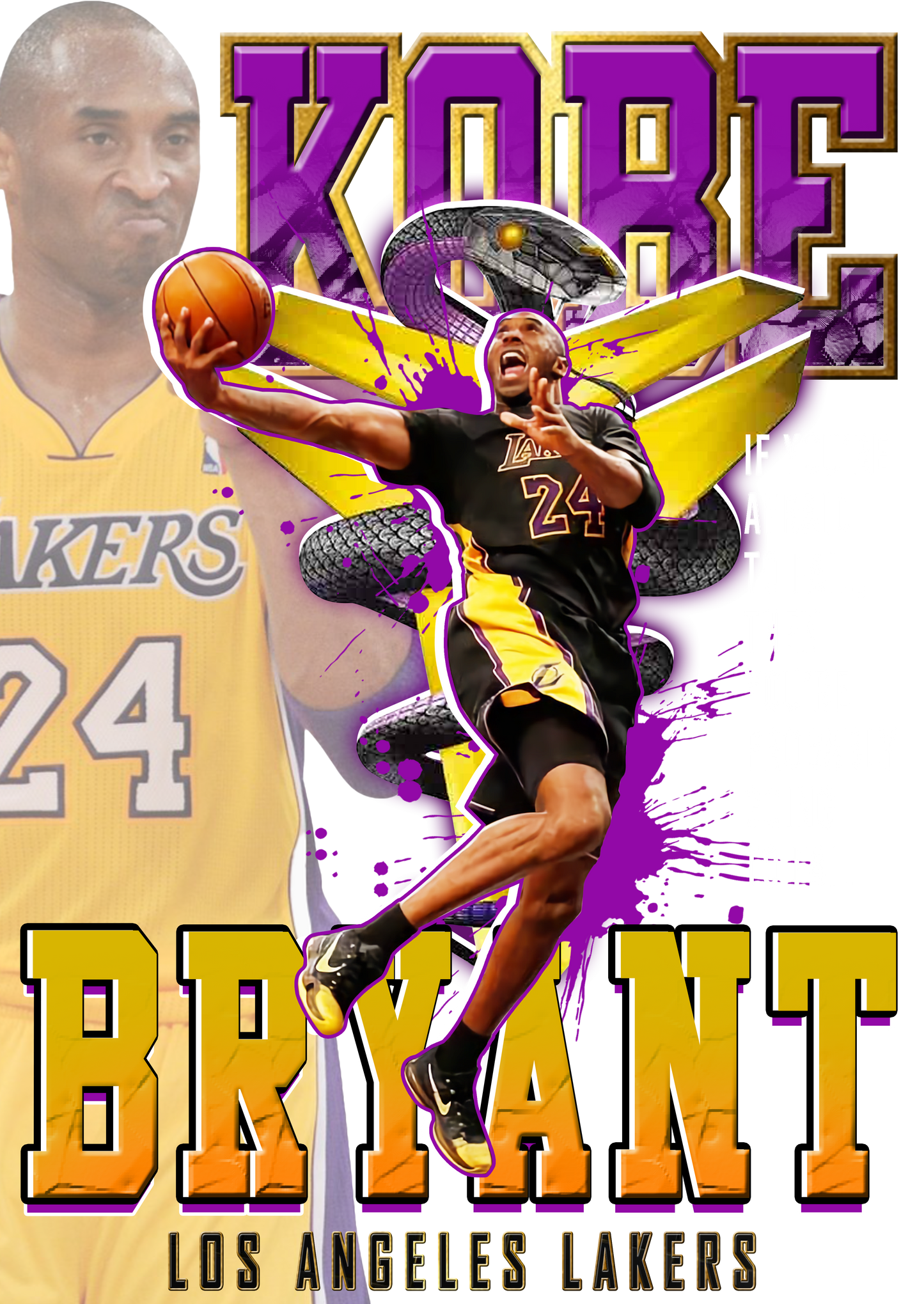 Kobe Bryant DTF Transfer