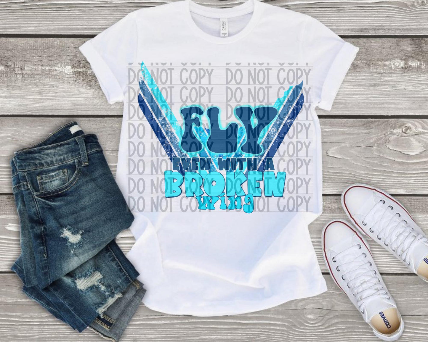 Fly with a Broken Wing DTF TRANSFER