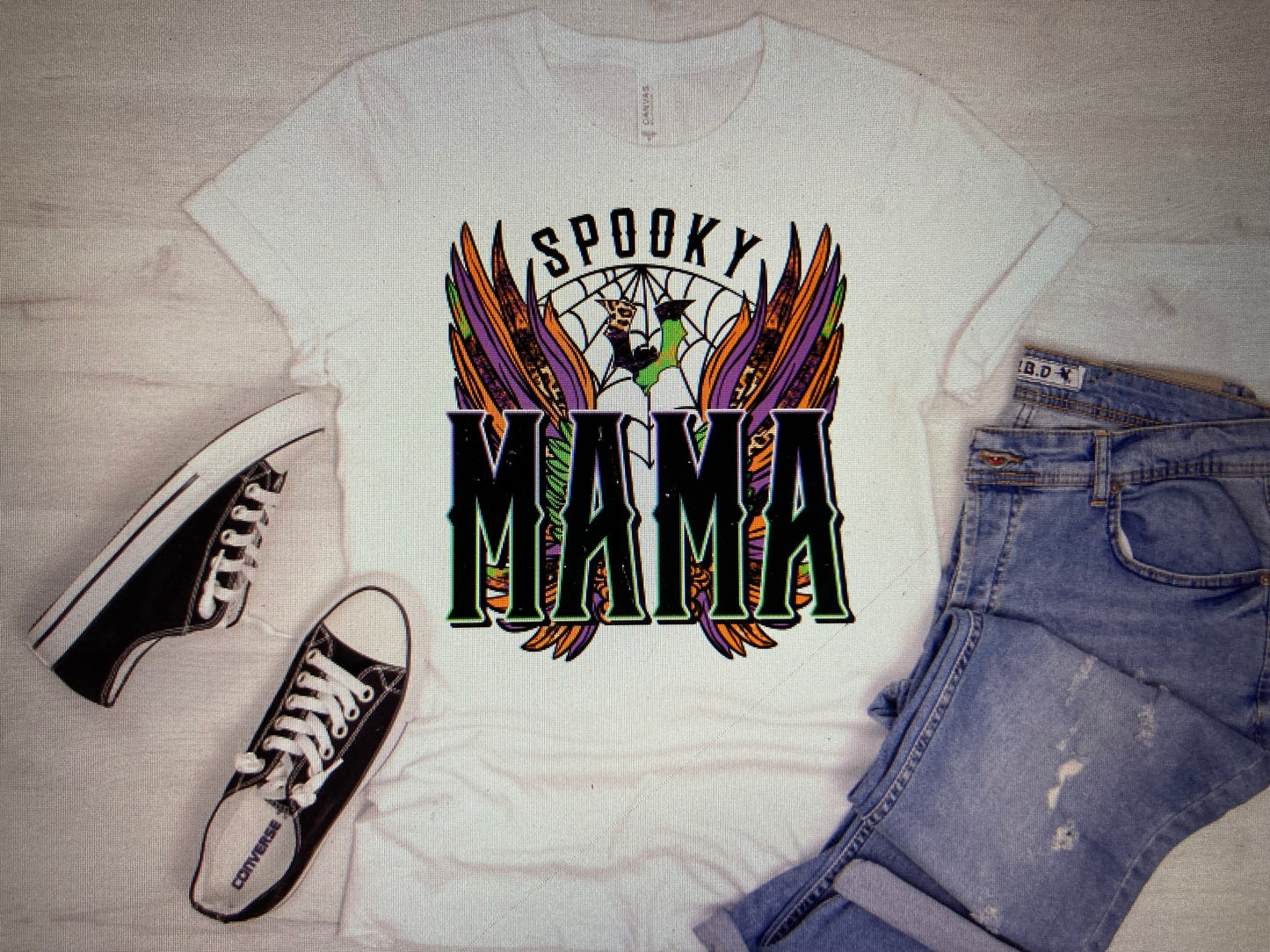 Halloween Spooky Mama with wings DTF Transfer