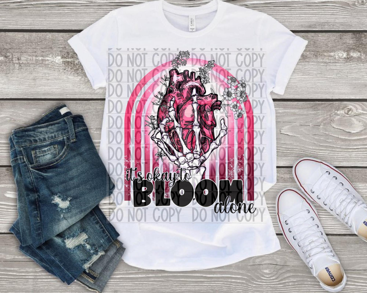 Its okay to bloom alone DTF TRANSFER