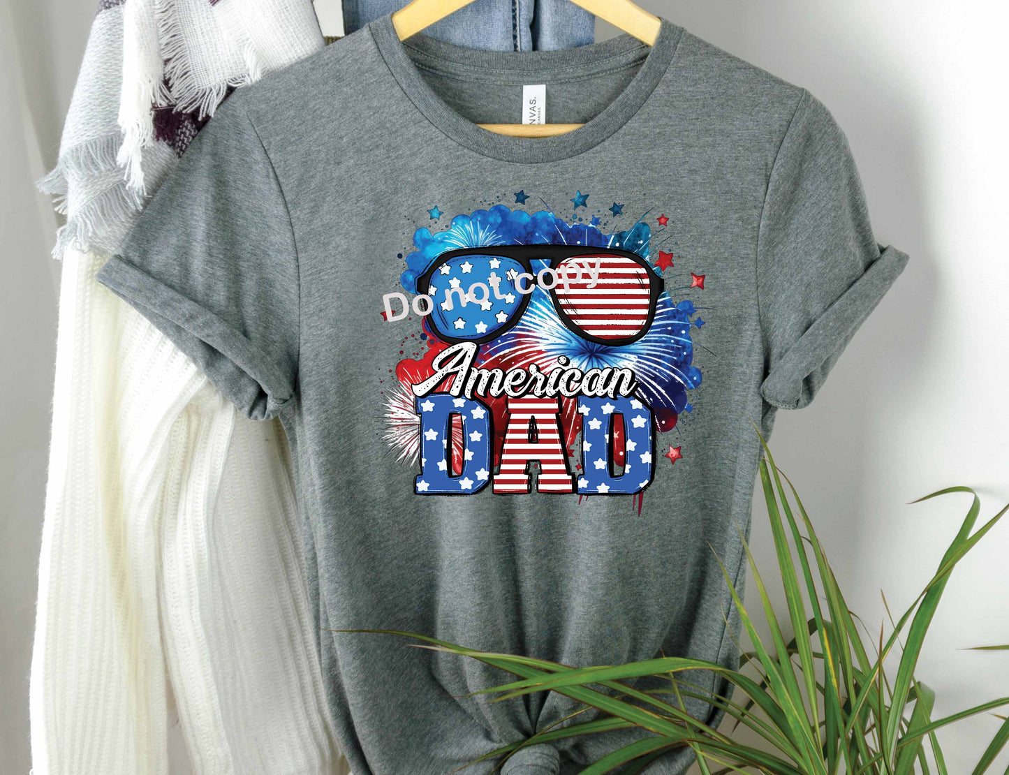 4th of July American dad DTF Transfer