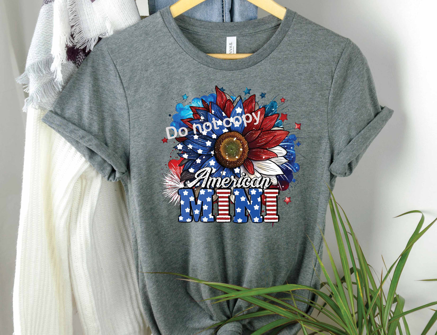 4th of July American mini DTF Transfer