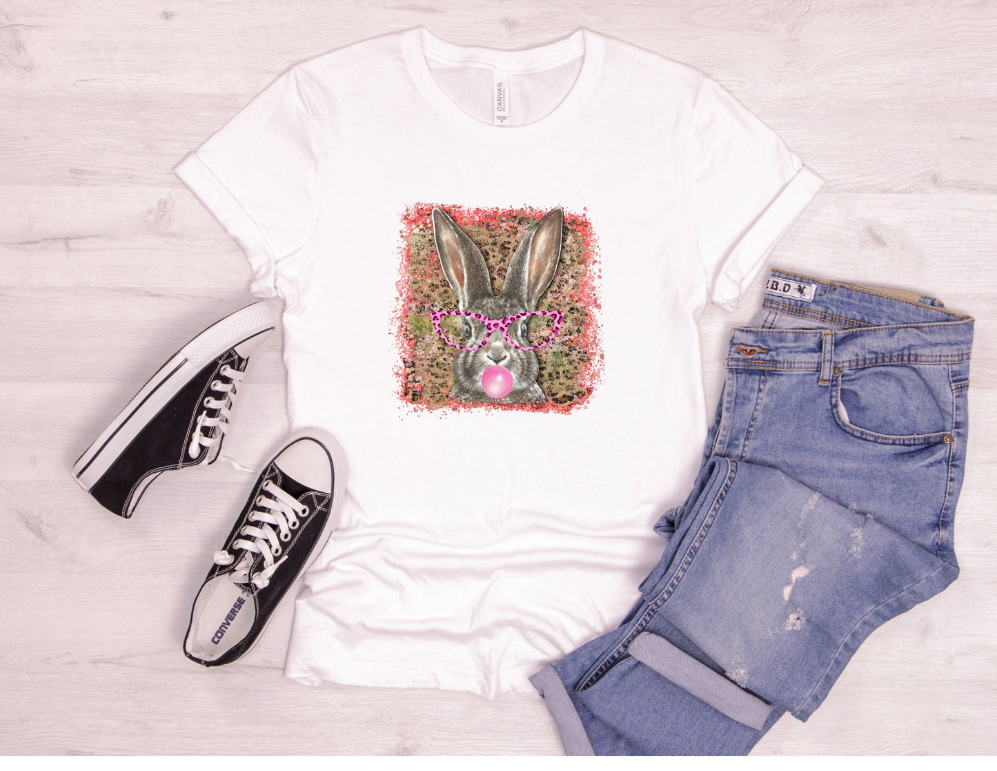 Easter bunny bubble DTF Transfer