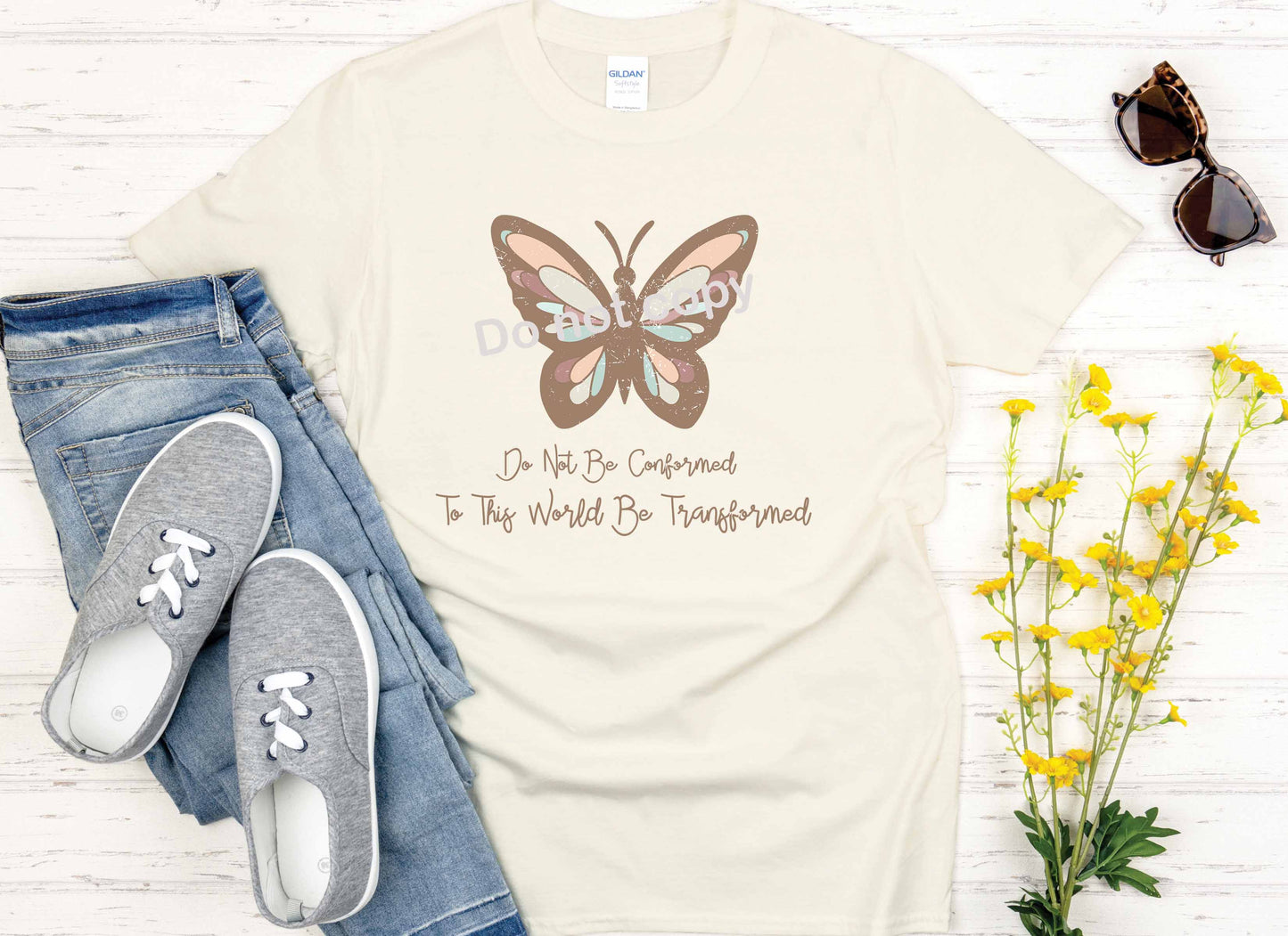 To the world be transformed butterfly Jesus hobo DTF TRANSFER