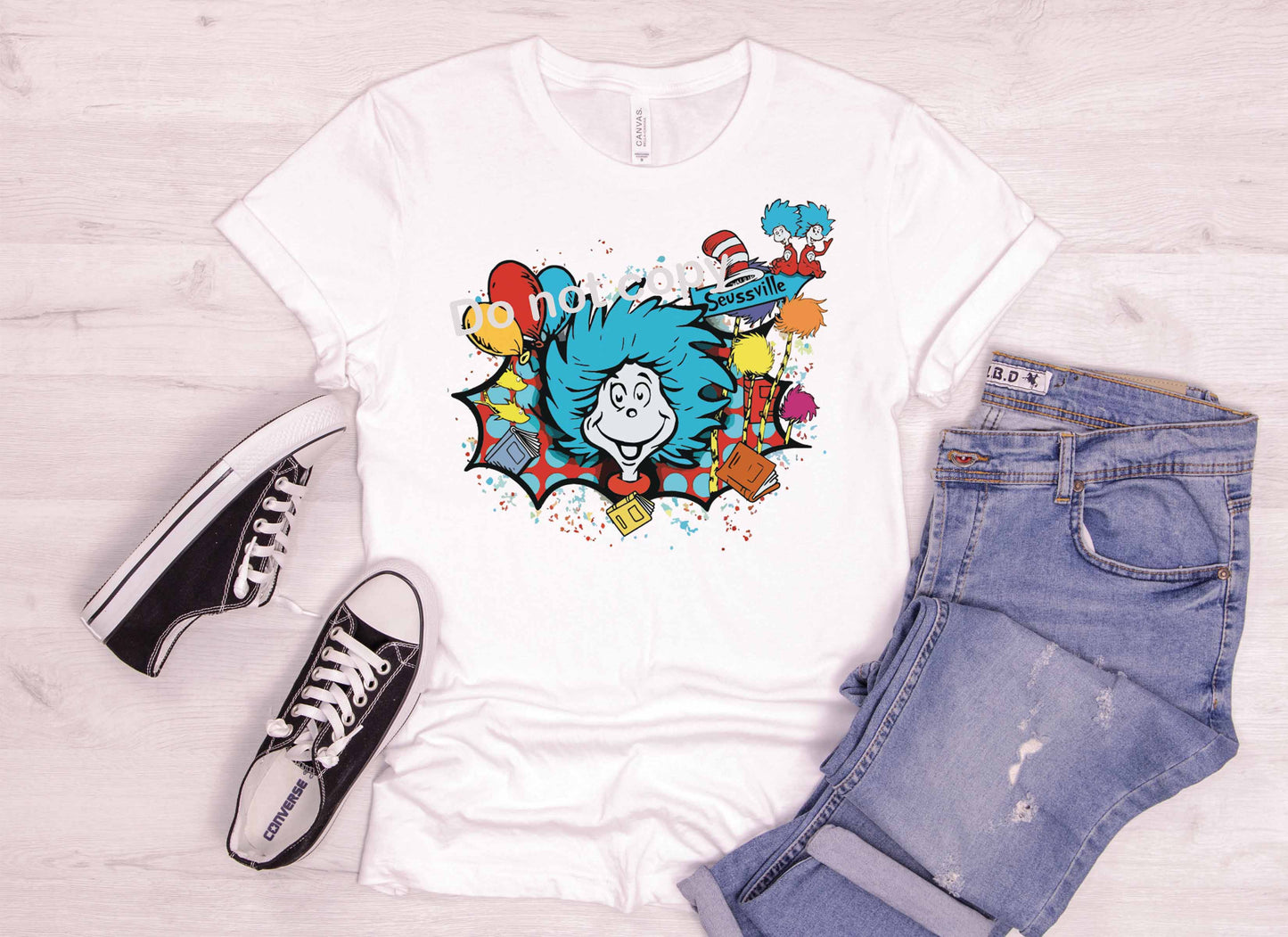 Dr Seuss Splash DTF TRANSFER