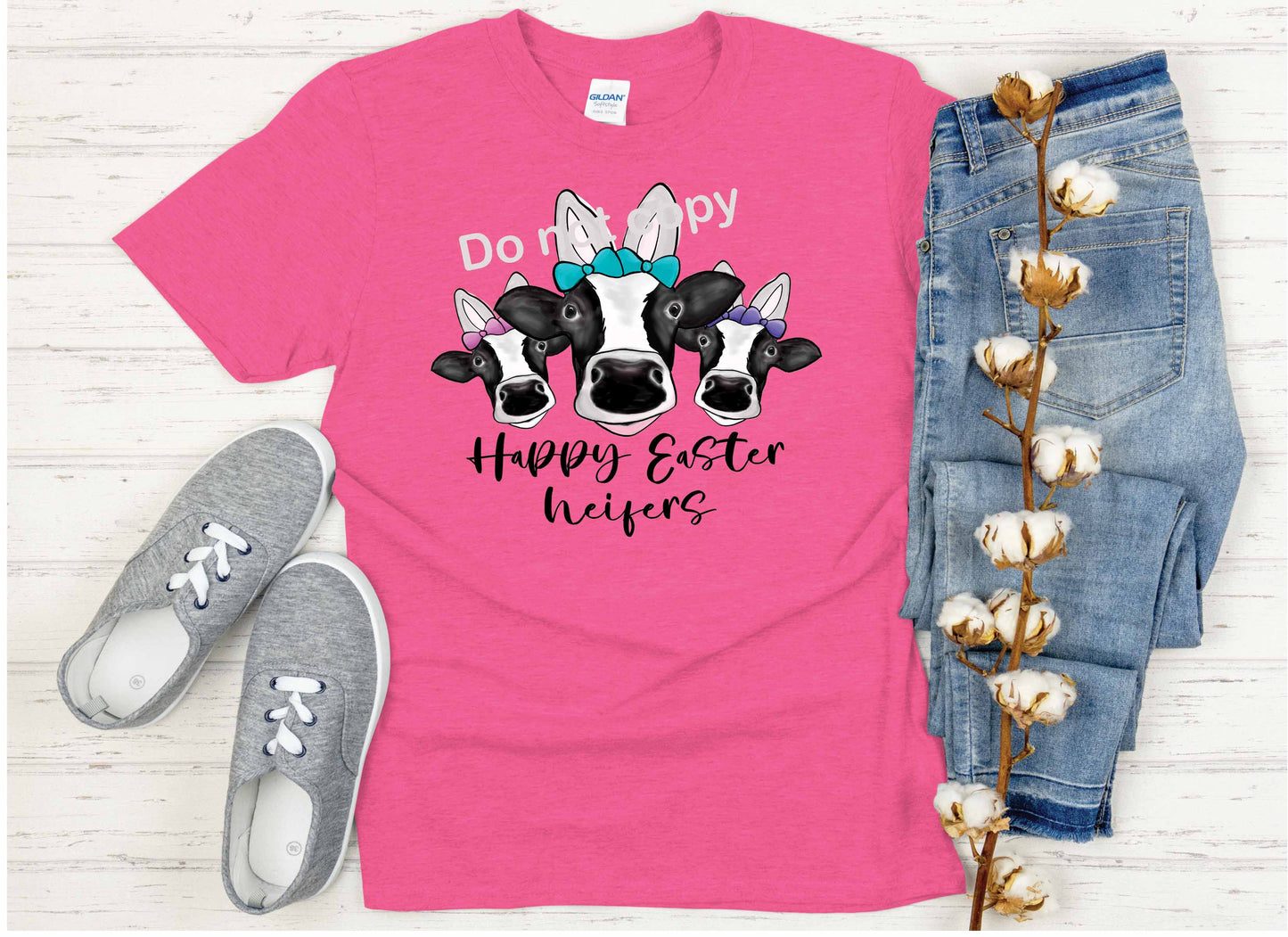 Easter Heifer DTF Transfer