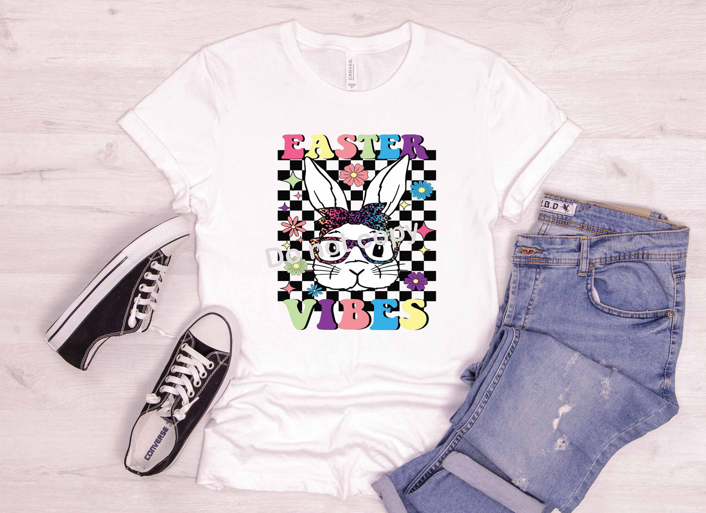 Easter Vibes retro LF colors DTF Transfer