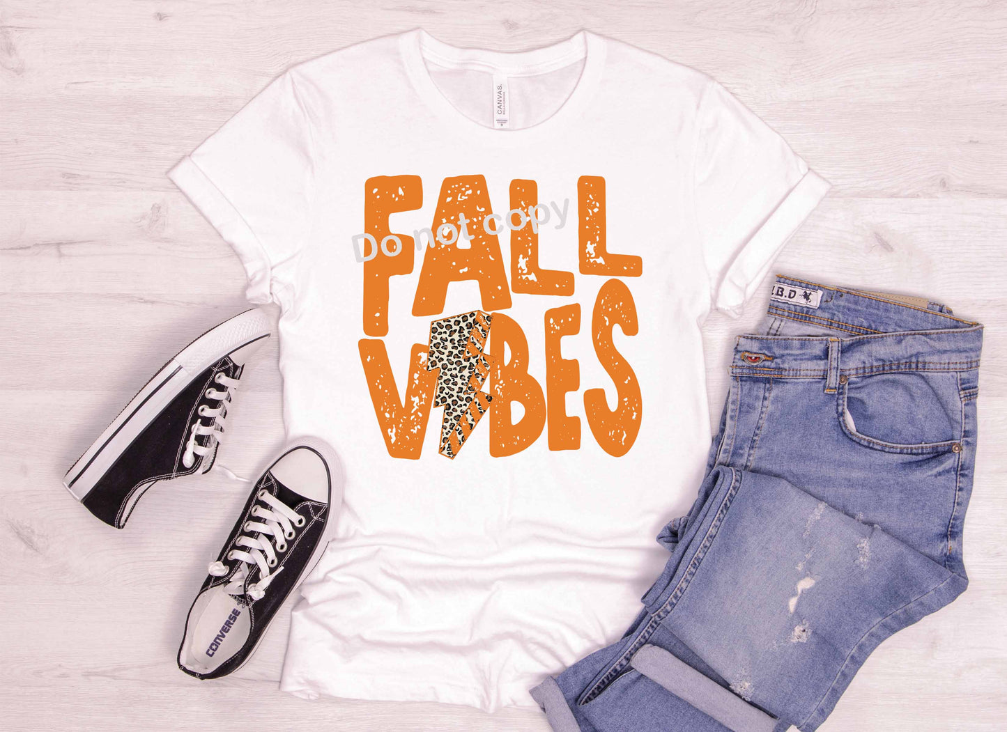 Thanksgiving fall vibes orange DTF Transfer