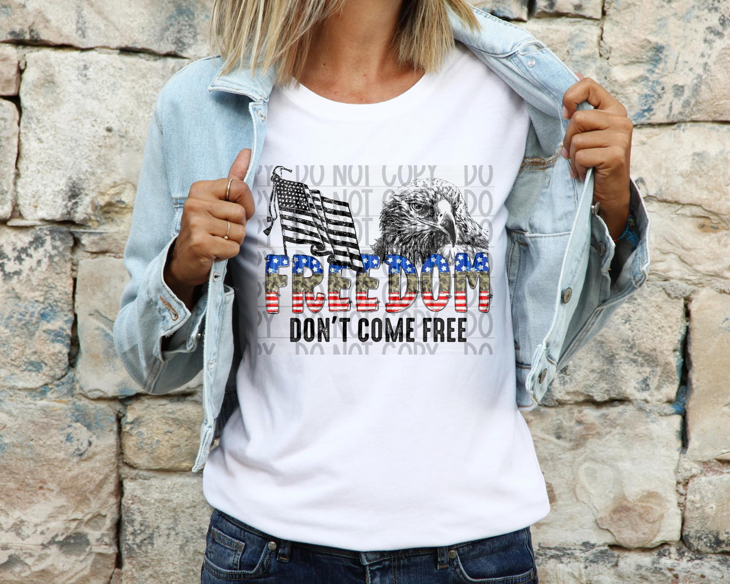 Freedom don't come free DTF Transfer
