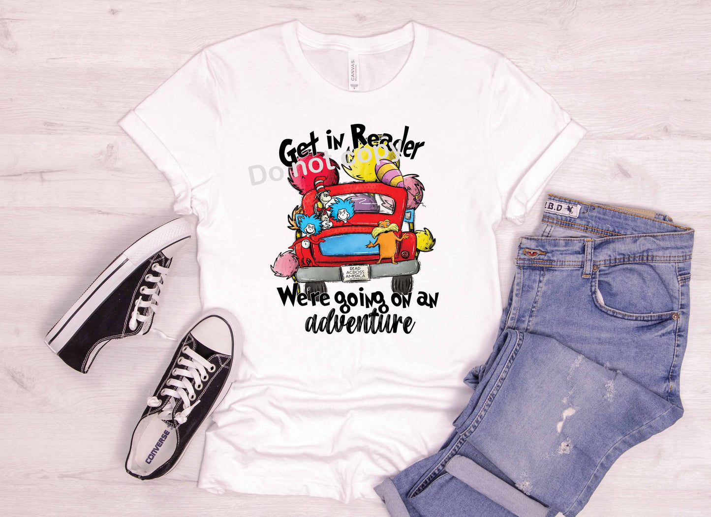 Dr Seuss Get in Reader DTF TRANSFER