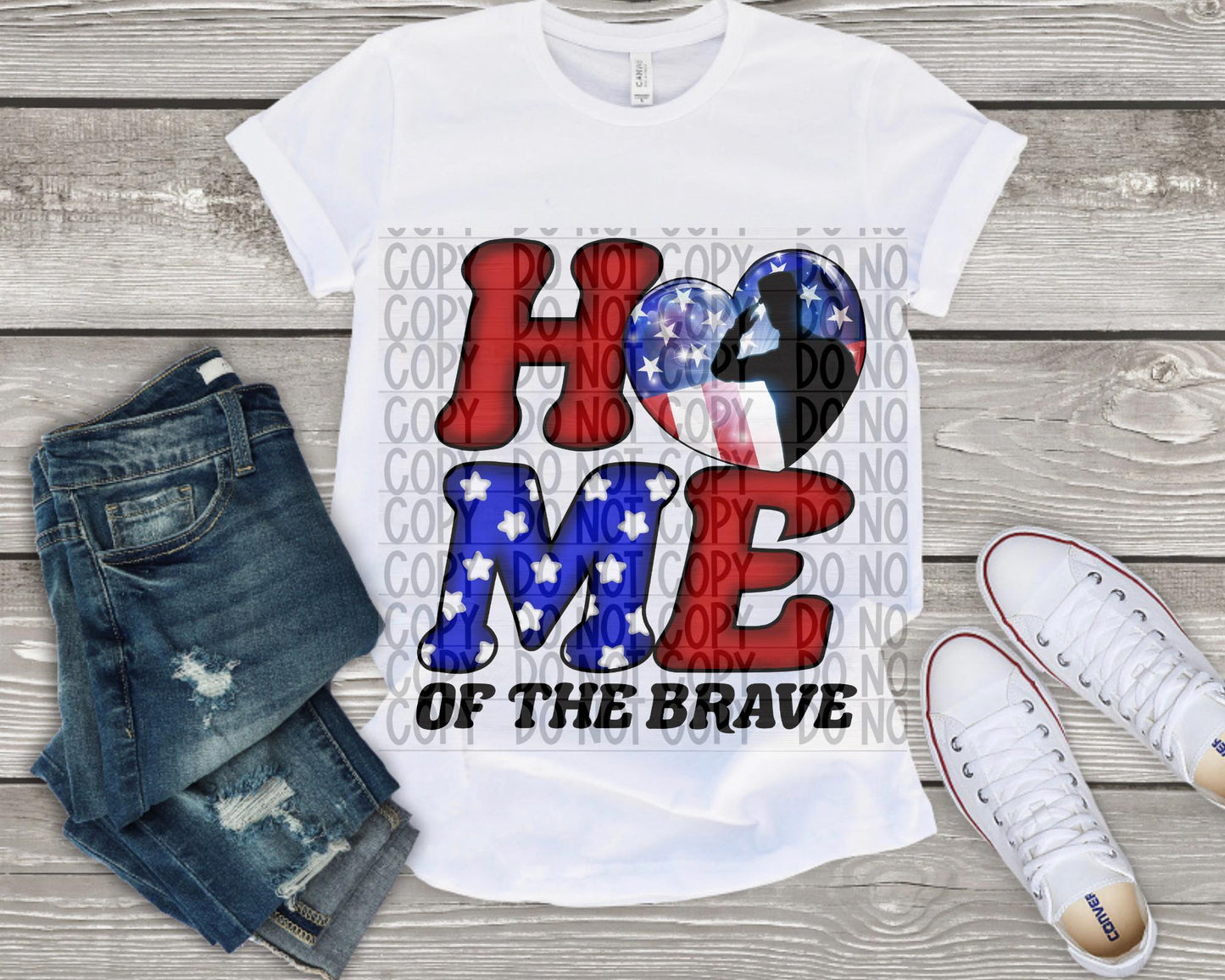 Home of the brave DTF Transfer